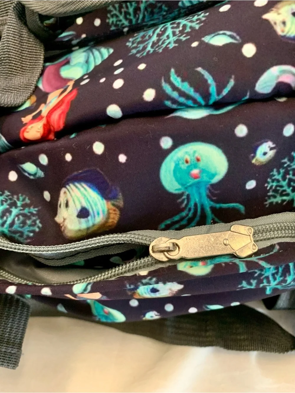 Disney little mermaid18” duffel bag with zipper